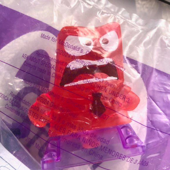 🦋 McDonald’s Happy Meal Toy Inside Out 2 ANGER #3 Disney Pixar emotion NEW - Picture 3 of 3